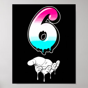Póster Cool Six Seven 6 7 Meme Gen Alpha Moda de vestir M