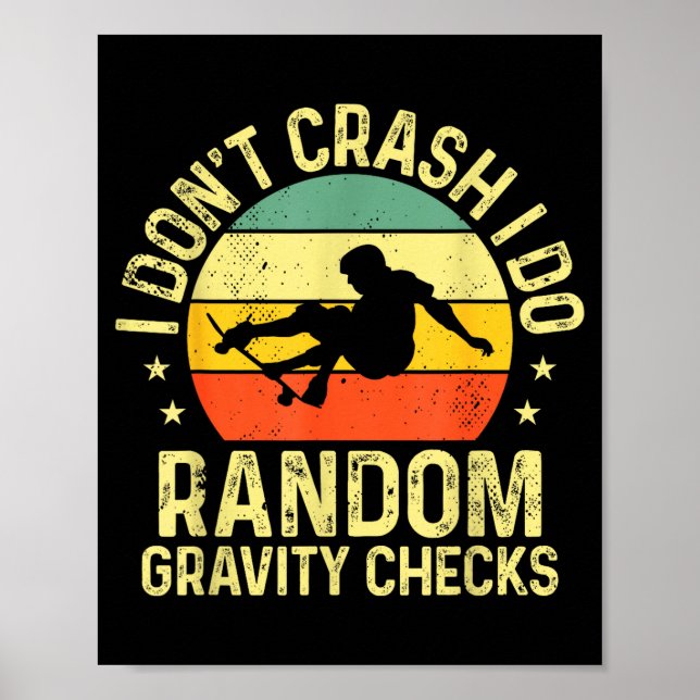 Póster Cool Skateboard Art For Men Women Skateboarding Sk (Frente)