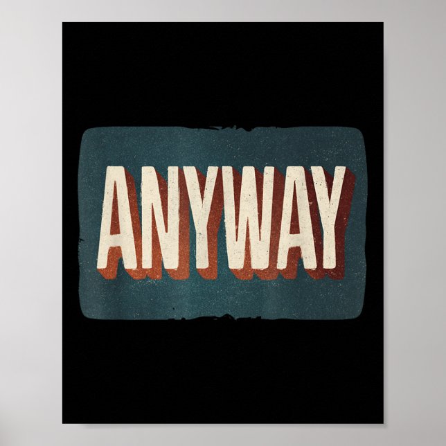 Póster Cool Statement Costume With Anyway For Man And Wom (Frente)