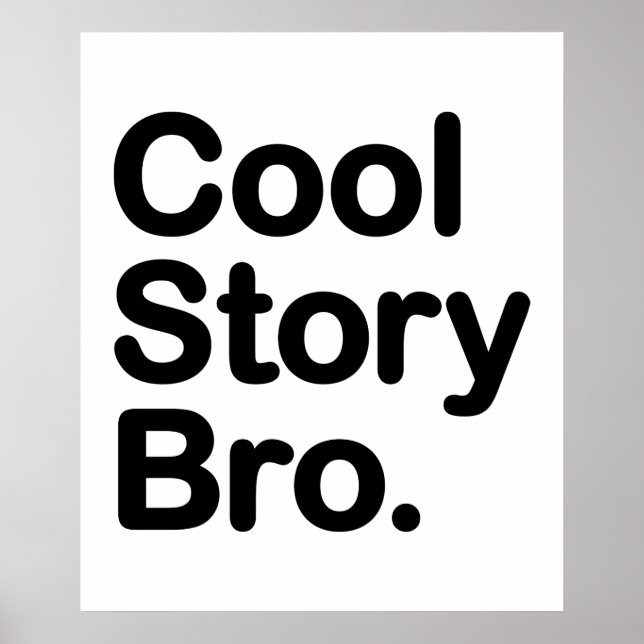 Póster Cool Story Bro (Frente)