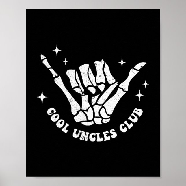 Póster Cool Uncles Club Uncle Cke Birthday Father's Day  (Frente)