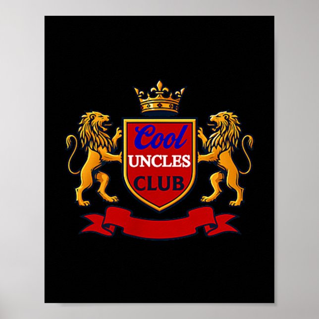 Póster Cool Uncles Club Uncle Ever Funny Cket Funny Uncle (Frente)