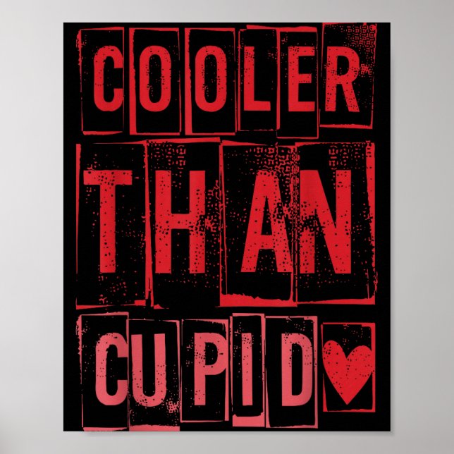 Póster Cooler Than Cud Cute Valentine's Day Kids Boys Gir (Frente)
