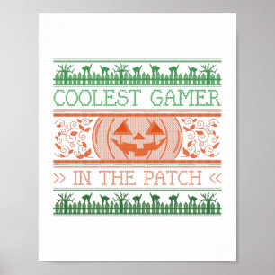Póster Coolest Gamer En El Parche