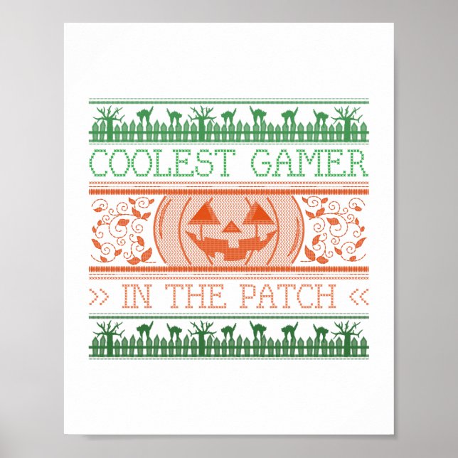 Póster Coolest Gamer En El Parche (Frente)