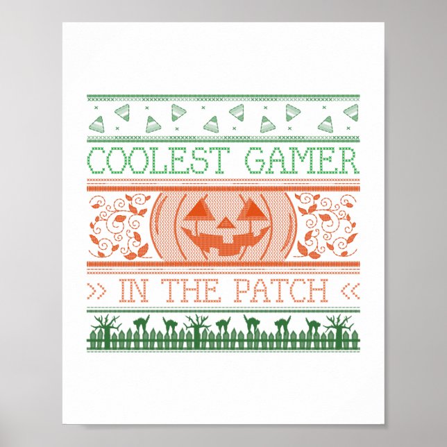Póster Coolest Gamer En El Parche (Frente)