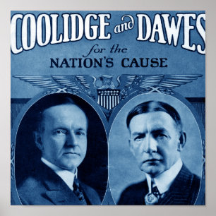 Póster Coolidge and Dawes