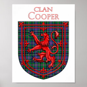 Póster Cooper Tartan Scottish Plaid Lion Rampant