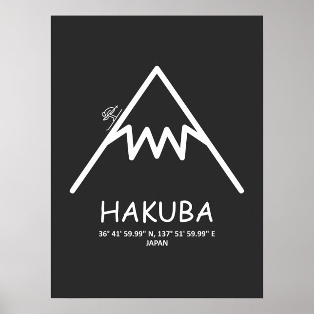 Póster Coordina Hakuba Japón (Frente)
