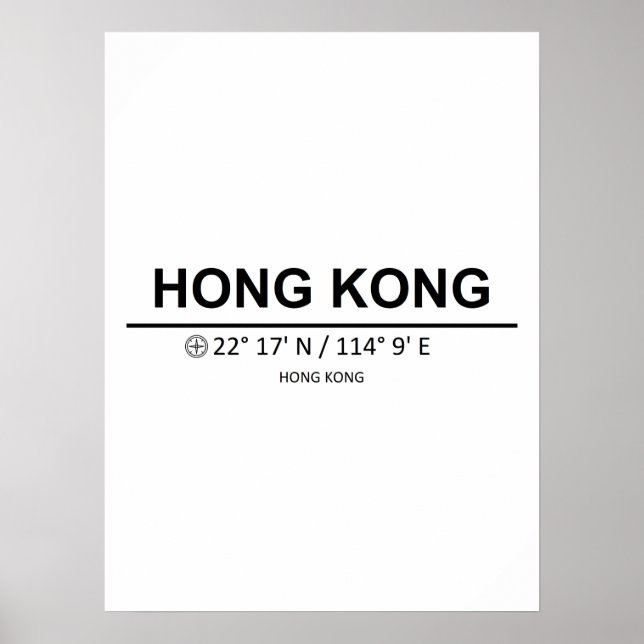 Póster Coordina Hong Kong (Frente)