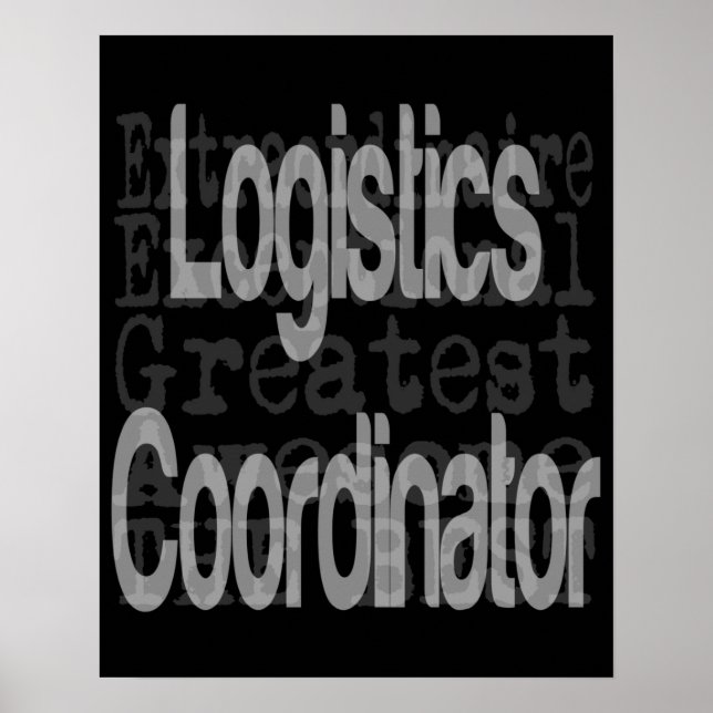 Póster Coordinador de logística Extraordinaire (Frente)