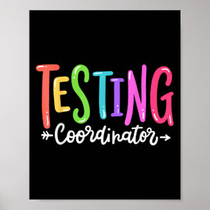 Póster Coordinador de pruebas Día de prueba Examen Motiva