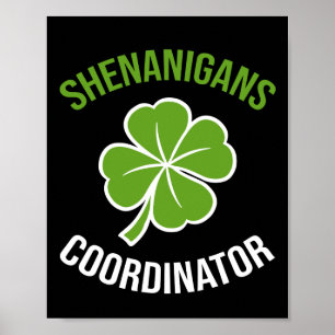 Póster Coordinador de Shenanigans Día de San Patricio