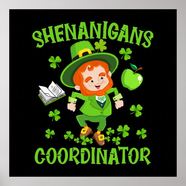 Póster Coordinador de Shenanigans Profesor Gracioso St Pa (Frente)