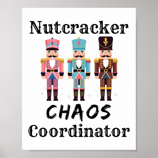 Póster Coordinadora de baile divertida de caos de Cascanu (Frente)