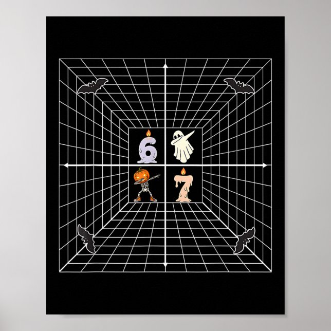 Póster Coordinar 6 7 Profesor de Matemáticas Divertido Me (Frente)