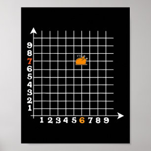 Póster Coordinate Six Seven Divertido Profesor de Matemát
