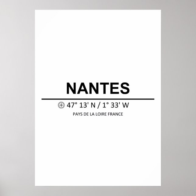Póster Coordinates Nantes (Frente)