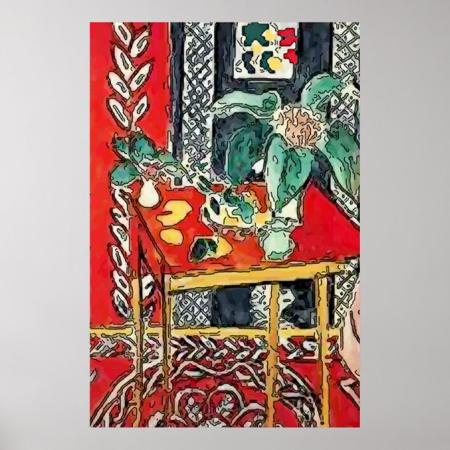 Póster Copa de Flores y Café (Frente)