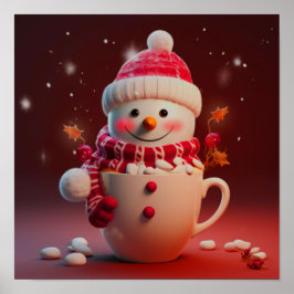 Póster Copa de navidades Snowman