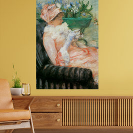 Póster Copa de Té de Mary Cassatt, el impresionismo vinta
