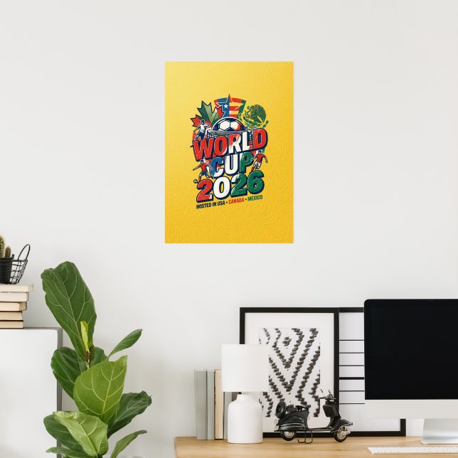 Póster Copa Mundial 2026 (Oficina en casa)