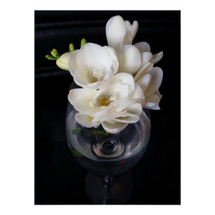 Póster copa nocturna de fresia