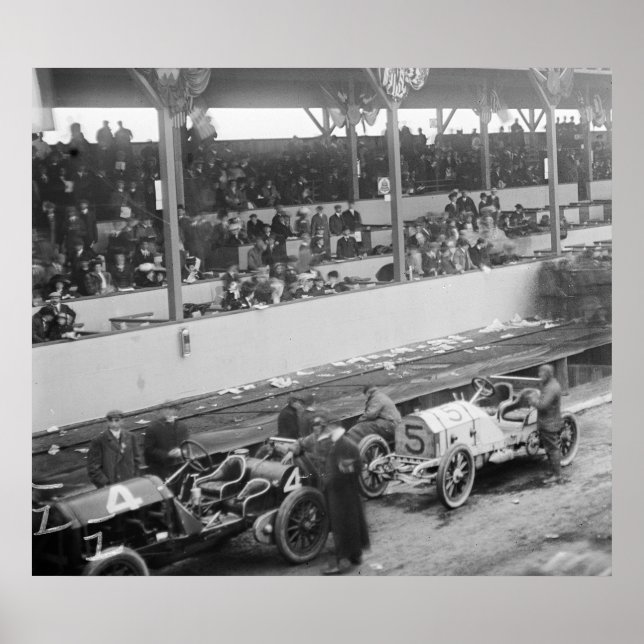 Póster Copa Vanderbilt: 1908 (Frente)