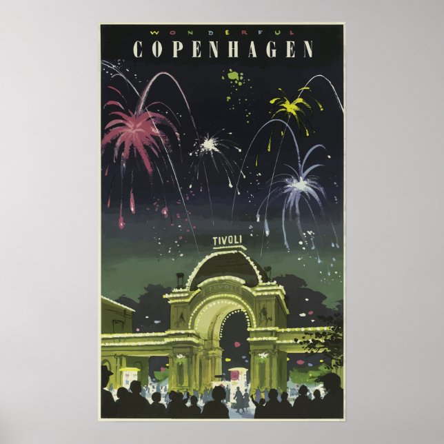 Póster Copenhagen - Denmark (Frente)