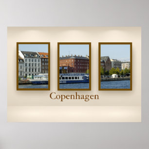 Póster Copenhagen triptych