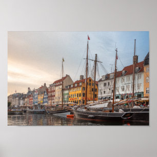 Póster Copenhague Dinamarca