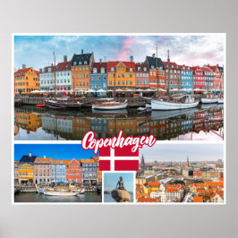Póster Copenhague Dinamarca