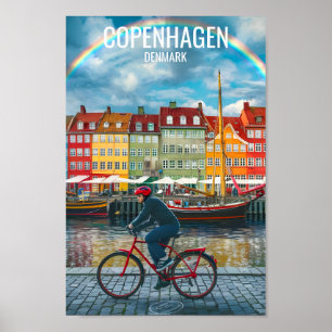 Póster Copenhague Dinamarca Famoso lugar de viaje