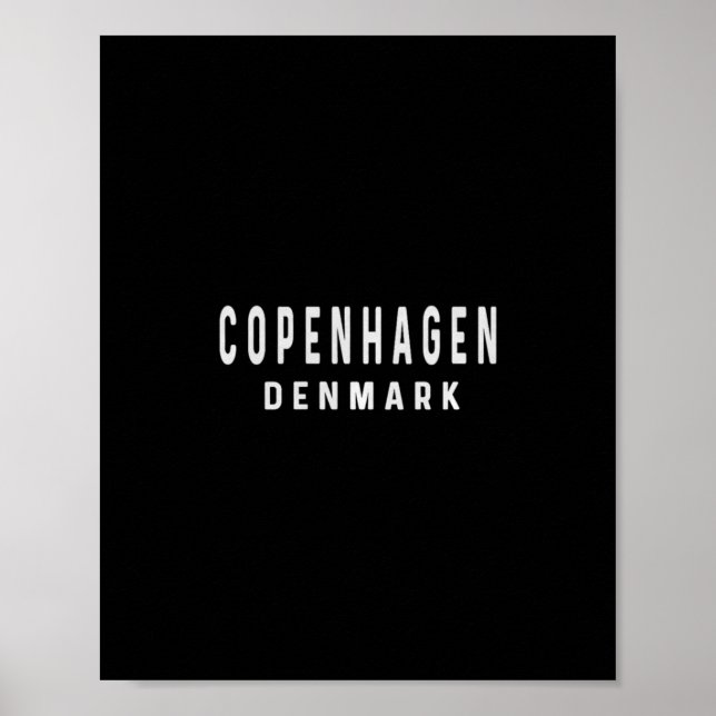 Póster Copenhague Dinamarca - Viaje Vacaciones  (Frente)