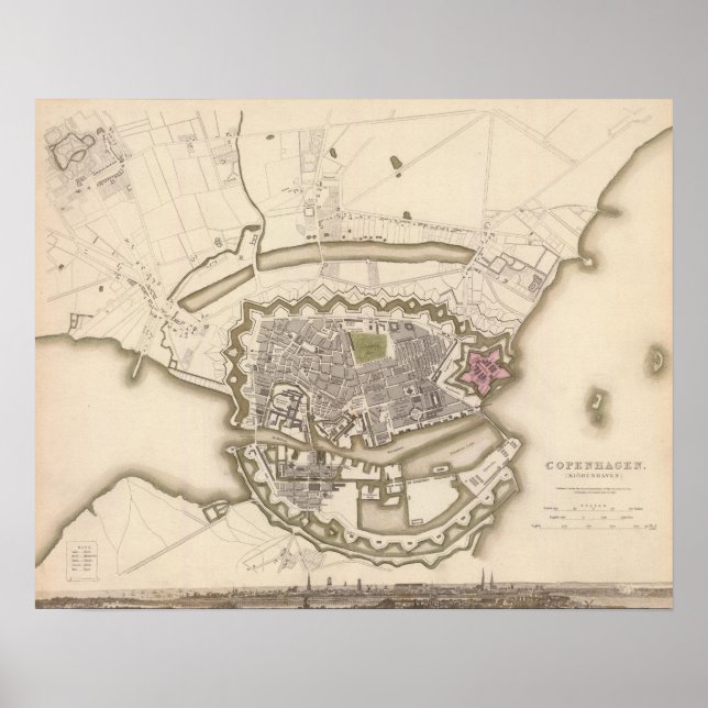 Póster Copenhague, Kiobenhaven (Frente)