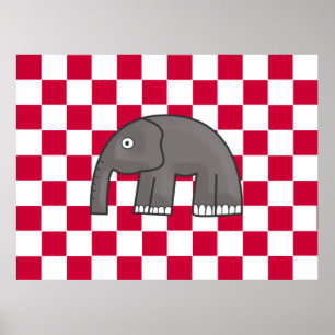 Póster copia de elefante