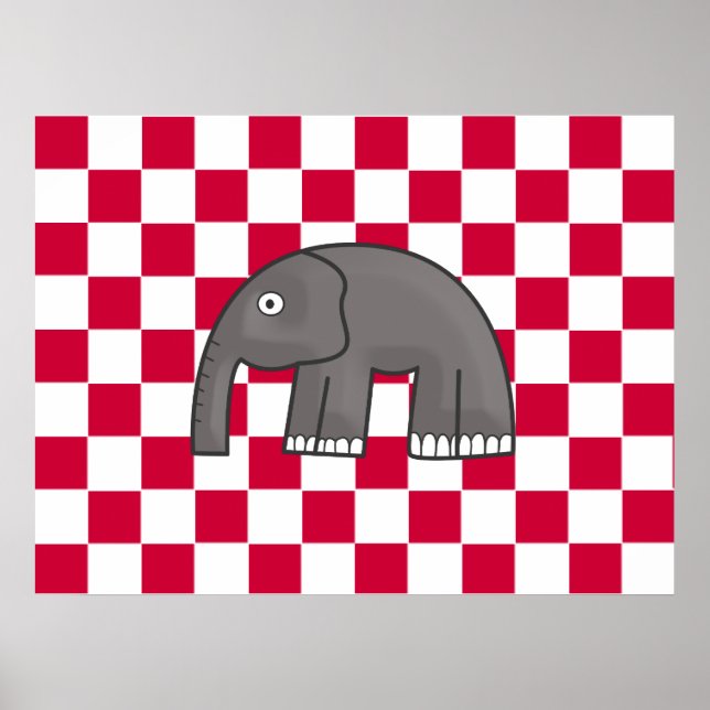 Póster copia de elefante (Frente)