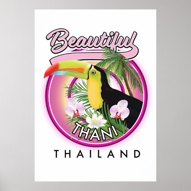 Póster Copia de la bella Thani Tailandia (Frente)