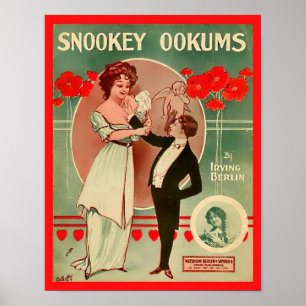 Póster Copia de la cubierta de Snookey Ookums 1913 de la