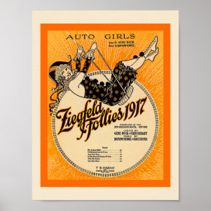 Póster Copia de la cubierta musical de Ziegfeld Follies 1