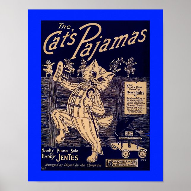 Póster Copia de la portada musical de la hoja de pijamas  (Frente)