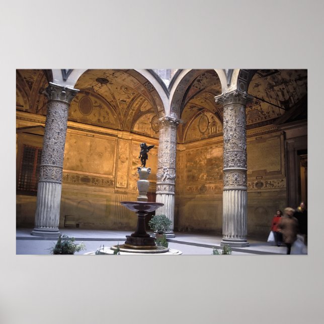 Póster Copia de Putto con delfín de Andrea del (Frente)