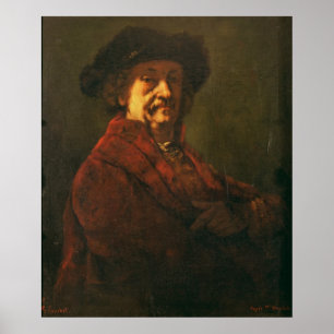 Póster Copia de un autorretrato de Rembrandt, 1869