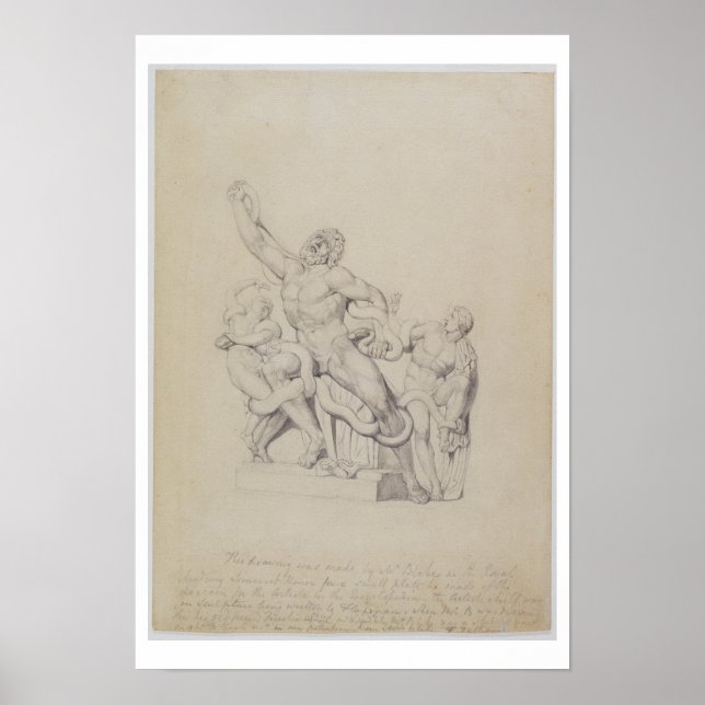 Póster Copia del laocoon, para la ciclopedia de Rees, 181 (Frente)