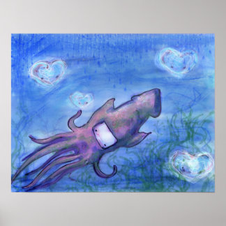 Póster Copia gigante y medusa