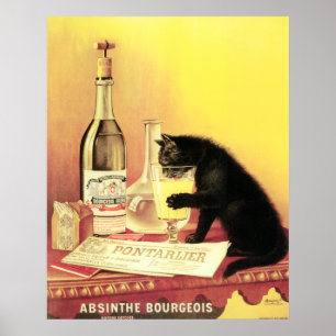 Póster Copia grande de Absinthe Bourgeois