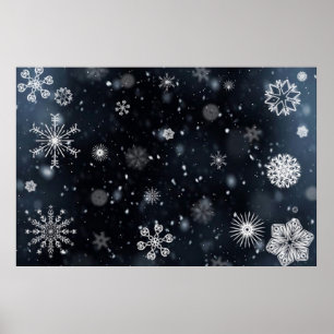 Póster Copo de nieve