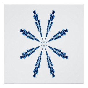 Póster Copo de nieve...