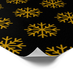 Póster Copo de nieve Invierno Navidad Vacaciones Xmas Dic