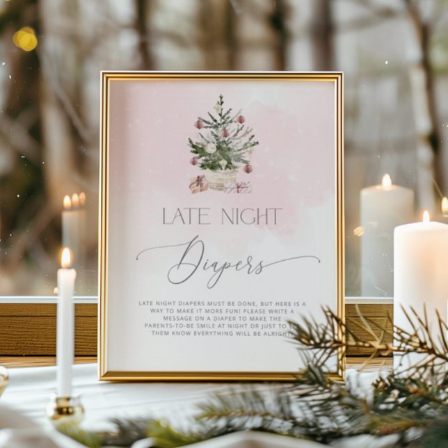 Póster Copos de nieve de invierno rosados de Rubor Diablo (Subido por el creador)